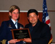USCG Commander Stowe and Col. Yamaguchi at 2012  Stars & Stripes ~ Vets & Cadets Dinner