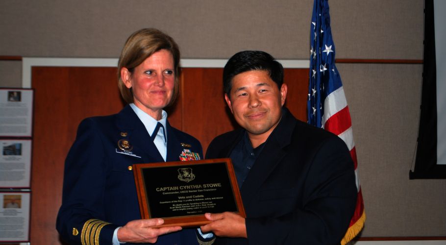 USCG Commander Stowe and Col. Yamaguchi at 2012  Stars & Stripes ~ Vets & Cadets Dinner