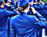 At attention